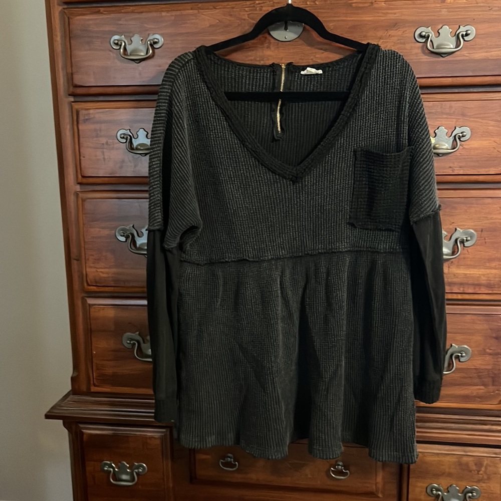 Pol Waffle Knit Top